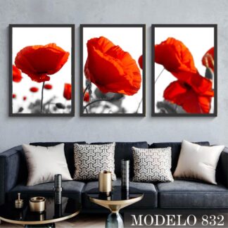 Modelo 832 "Flores Rojas"