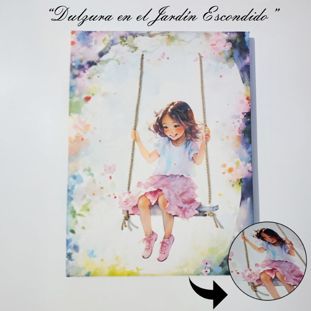 CUADRO EN LIENZO CANVAS CON RELIEVE EN 3D