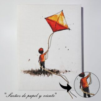 CUADRO EN LIENZO CANVAS CON RELIEVE 3D