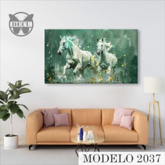 Cuadro decorativo caballos